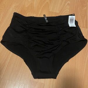 Bikini bottoms rouched high waisted NWT